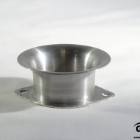 One Piece spun inlet trumpet